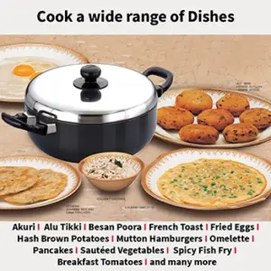 Nonstick All Purpose Pan 3 Litre with Stainless Steel Lid (3.25 mm Thick) (NAP30) image 5