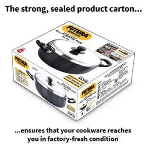 Nonstick All Purpose Pan 3 Litre with Stainless Steel Lid (3.25 mm Thick) (NAP30) image 6
