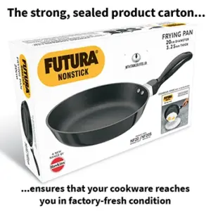 Nonstick Frying Pan 20 cm with Stainless Steel Lid (3.25 mm Thick) (NF20S) image 6