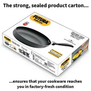 Nonstick Frying Pan 24 cm with Stainless Steel Lid (Rounded Sides, 3.25 mm Thick) (NF24RS) image 6