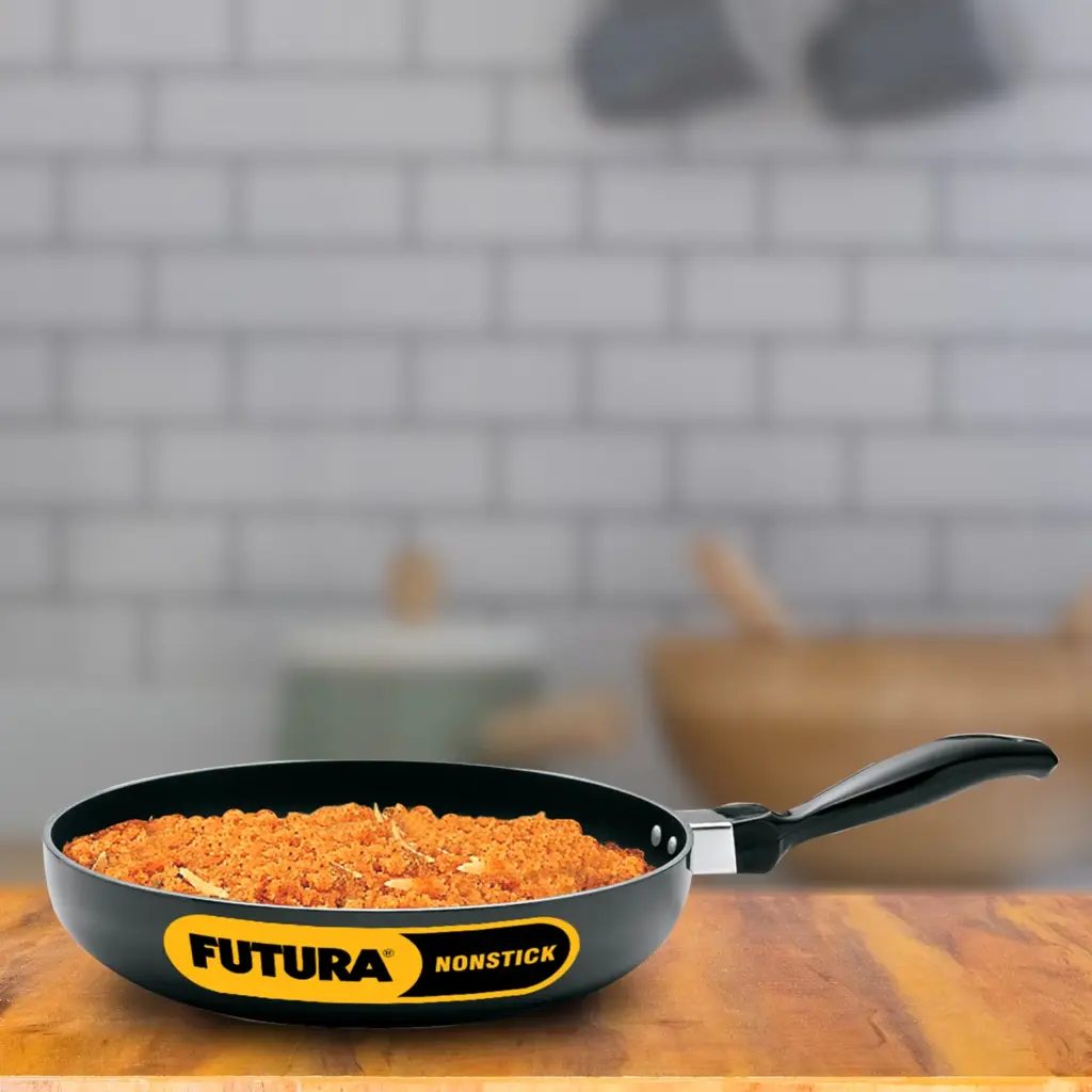 Nonstick Frying Pan 24 cm (Rounded Sides, 3.25 mm Thick) (NF24R) — Bihari Di Hatti