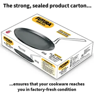 Hawkins Futura 26cm Nonstick Flat Tava SS Handle image 6