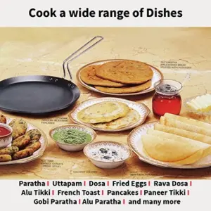 Hawkins Futura 30cm Nonstick Flat Tava SS Handle image 5