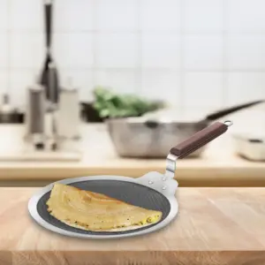 Induction Compatible SS Tri-ply Dosa Tava with Shielded Nonstick 28 cm (NSDT28) image 1
