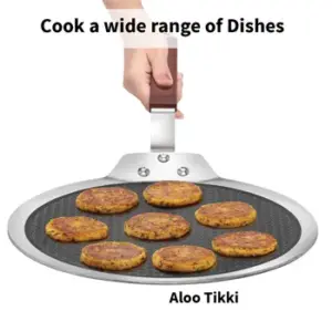 Induction Compatible SS Tri-ply Dosa Tava with Shielded Nonstick 28 cm (NSDT28) image 5