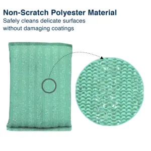 Hawkins Nonstick Scrubber, Non-Scratch Polyester Cleaning Pad, Safe for Nonstick, Ceramic, Glass & Delicate Surfaces, Large Size for Fast Cleaning (NSS) image 2