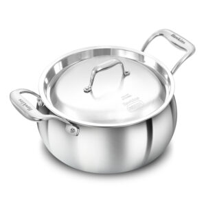 Induction Compatible SS Tri-ply PRO Handi 4 Litre with Stainless Steel Lid (PSH40S) image 7