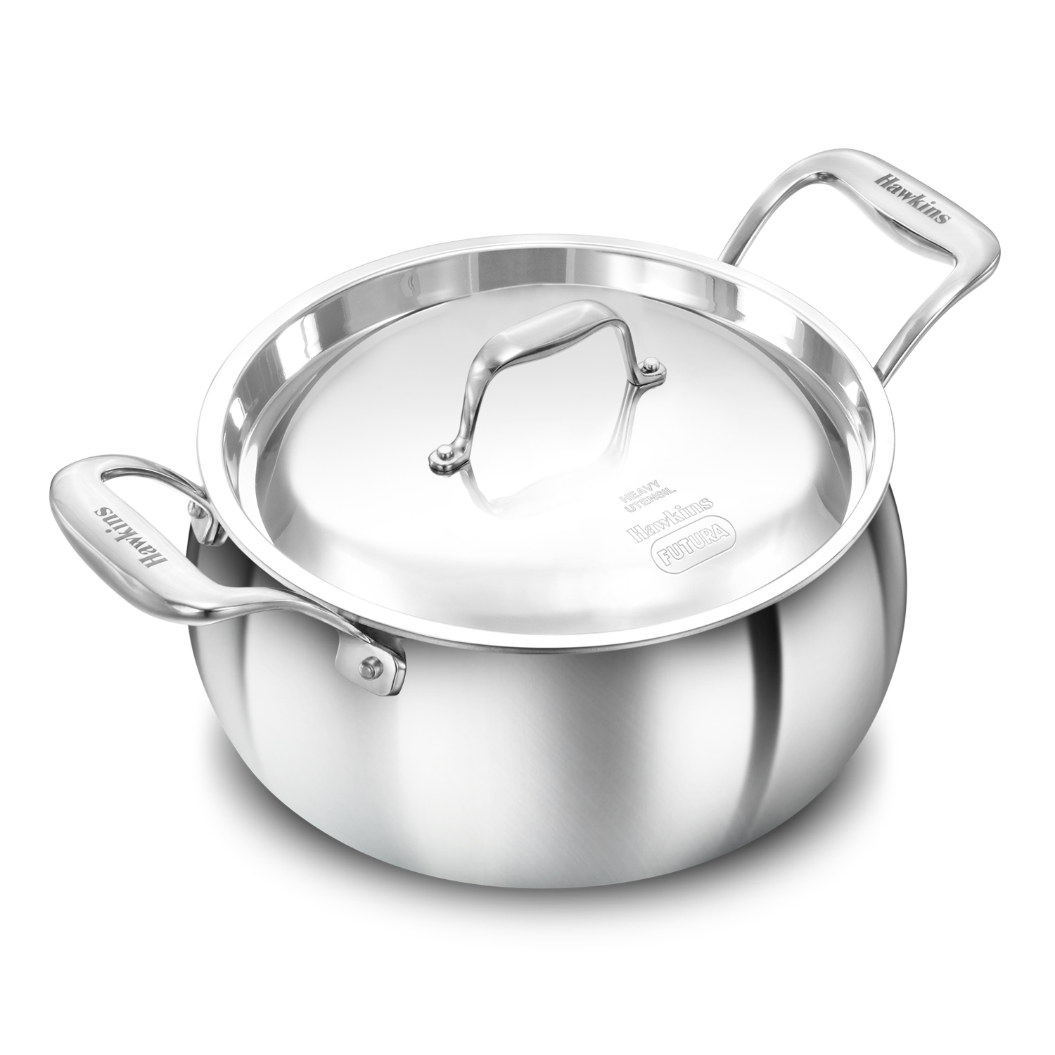 Induction Compatible SS Tri-ply PRO Handi 4 Litre with Stainless Steel Lid (PSH40S)