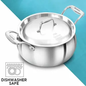 Induction Compatible SS Tri-ply PRO Handi 4 Litre with Stainless Steel Lid (PSH40S) image 5