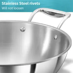 Induction Compatible SS Tri-ply PRO Deep-Fry Pan 3.5 Litre with Stainless Steel Lid (PSK35S) image 6