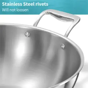 Induction Compatible SS Tri-ply PRO Deep-Fry Pan 6 Litre with Stainless Steel Lid (PSK60S) image 6