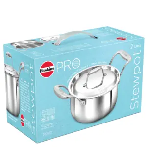 Induction Compatible SS Tri-ply PRO Stewpot 2 Litre with Stainless Steel Lid (PSST20S) image 6