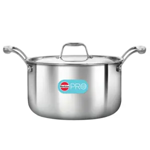 Induction Compatible SS Tri-ply PRO Stewpot 5 Litre with Stainless Steel Lid (PSST50S) image 1