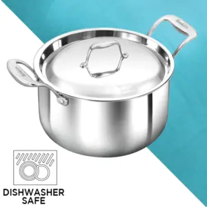 Induction Compatible SS Tri-ply PRO Stewpot 5 Litre with Stainless Steel Lid (PSST50S) image 4