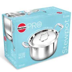 Induction Compatible SS Tri-ply PRO Stewpot 5 Litre with Stainless Steel Lid (PSST50S) image 6