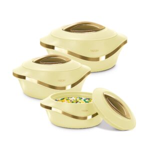 Milton Pearl Casserole – Ivory, Reg Set of 3