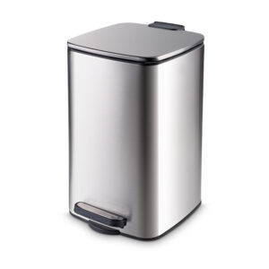 Ranger Pedal Dustbin, 6 & 8 Litres | Step Waste Bin with Soft-Close Lid & Removable Inner Bucket - 8 Litres, Steel