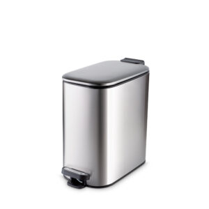 Silverado Pedal Dustbin, 6 & 8 Litres | Compact Step Waste Bin with Soft-Close Lid & Inner Bucket