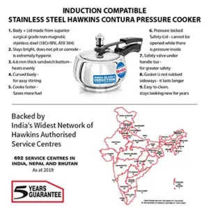 Hawkins Stainless Steel Contura 1.5 Litre (SSC15) image 3