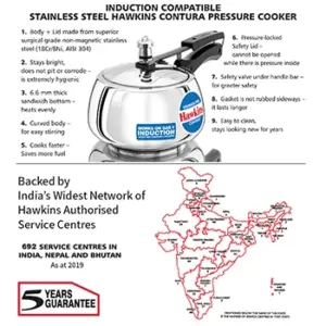 Hawkins Stainless Steel Contura 3 Litre (SSC30) image 3
