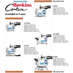 Hawkins Stainless Steel Contura 5 Litre (SSC50) image 6