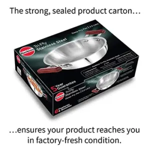 Induction Compatible SS Tri-ply Deep Kadhai 2.5 Litre (3 mm Thick) (SSD25) image 4