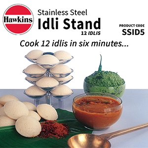 Hawkins Stainless Steel Idli Stand – 12 Large Idlis image 2