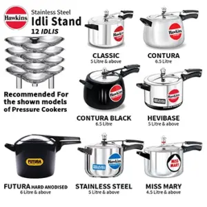 Hawkins Stainless Steel Idli Stand – 12 Large Idlis image 4