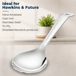 Hawkins Stainless Steel Rice Spatula, Heavy Gauge Food Grade Stainless Steel, Broad Serving Spoon, Ideal for Rice, Biryani, Pulao & Serving (SSPTR) image 4