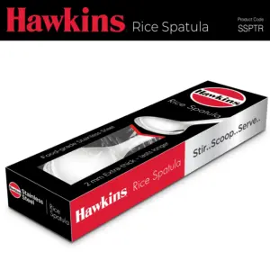 Hawkins Stainless Steel Rice Spatula, Heavy Gauge Food Grade Stainless Steel, Broad Serving Spoon, Ideal for Rice, Biryani, Pulao & Serving (SSPTR) image 6