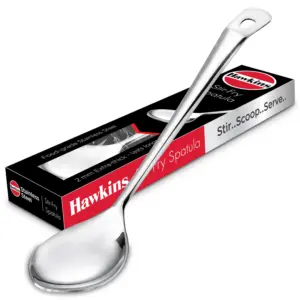 Hawkins Stainless Steel Stir-Fry Spatula, Heavy Gauge Food Grade Stainless Steel, Long Ergonomic Handle, Ideal for Stirring, Mixing & Cooking (SSPTSF) image 7