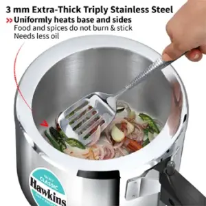Hawkins Classic Tri-Ply Stainless Steel 3 Litre Tall (SSTCL3T) image 2