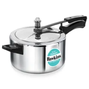 Hawkins Triply 4L Classic Pressure Cooker SSTCL40, Silver image 1