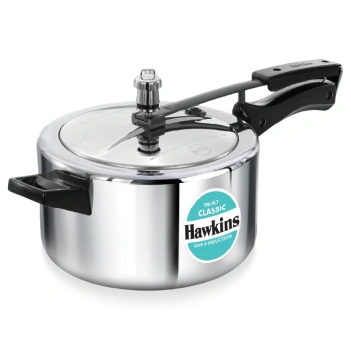 Hawkins Triply 4L Classic Pressure Cooker SSTCL40, Silver — Bihari Di Hatti