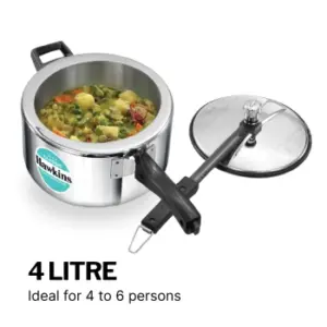 Hawkins Triply 4L Classic Pressure Cooker SSTCL40, Silver image 2