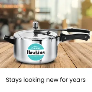 Hawkins Triply 4L Classic Pressure Cooker SSTCL40, Silver image 3
