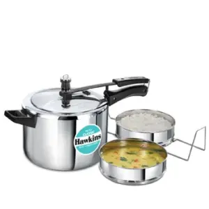 Hawkins Classic Tri-Ply Stainless Steel 5 Litre with Separators (SSTCL51) image 1
