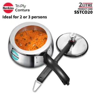 Hawkins Contura Tri-Ply Stainless Steel 2 Litre (SSTCO20) image 2