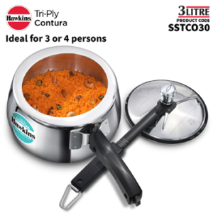 Hawkins Contura Tri-Ply Stainless Steel 3 Litre (SSTCO30) image 2