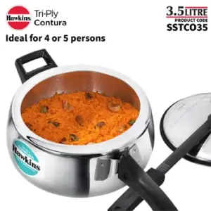 Hawkins Contura Tri-Ply Stainless Steel 3.5 Litre (SSTCO35) image 2