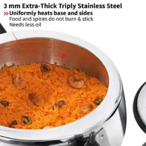 Hawkins Contura Tri-Ply Stainless Steel 3.5 Litre (SSTCO35) image 4