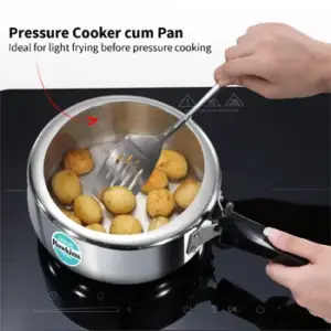 Hawkins 3L Tri-Ply Stainless Steel Pressure Cooker Pan image 2