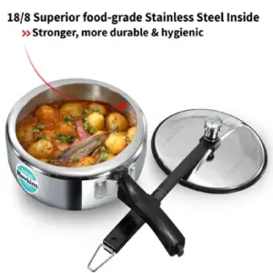 Hawkins 3L Tri-Ply Stainless Steel Pressure Cooker Pan image 4