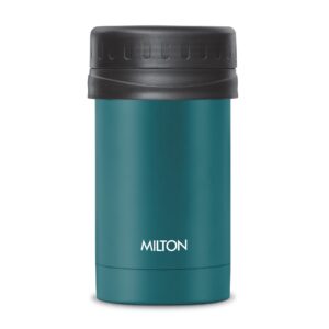 Milton Soup Flask Deluxe Thermosteel | Double-Wall Vacuum Insulated, Hot & Cold, Leak-Proof & BPA-Free - Teal Blue, 500 ml