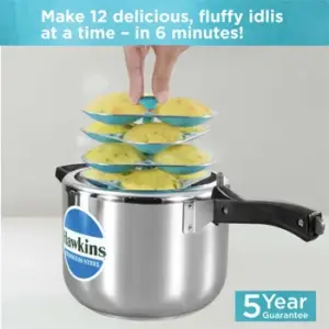 Hawkins Aqua Idli Stand for Cooker – 12 Large Idlis image 2