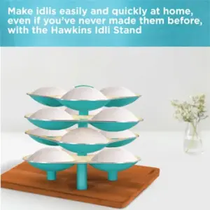 Hawkins Aqua Idli Stand for Cooker – 12 Large Idlis image 3
