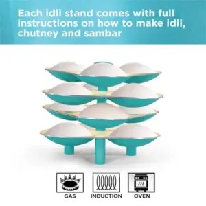 Hawkins Aqua Idli Stand for Cooker – 12 Large Idlis image 5