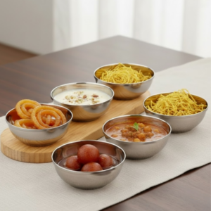 Vinod Maharaja Steel Bowl, Set of 6