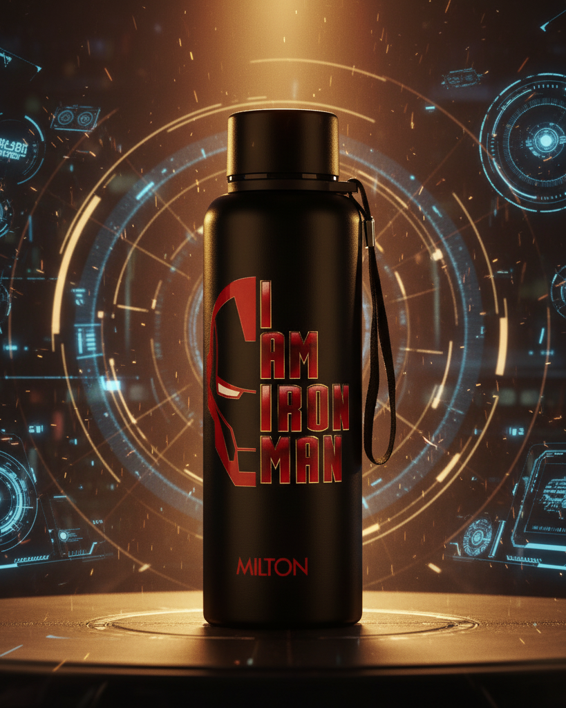 Milton Marvel Iron Man Artedge Water Bottle