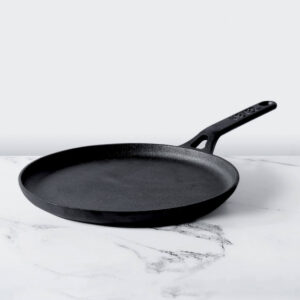 Meyer Pre-Seasoned Cast Iron Flat Dosa Tawa | 24 & 28 cm | Naturally Non-Stick, Induction & Gas Compatible